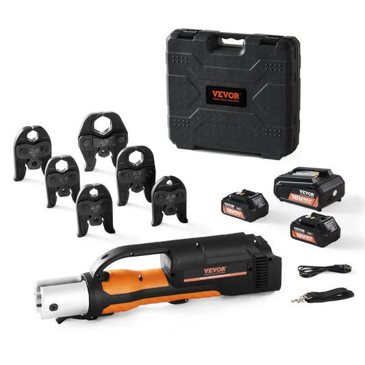 CrimpForce Pro 18 V Sertisseuse pour cuivre, inox et PEX en 3 secondes — 32 kN de puissance professionnelle dans la paume de votre main.